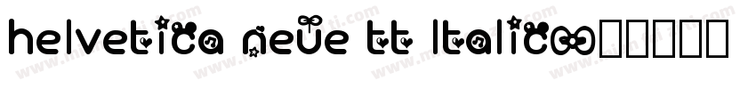helvetica neue tt ltalic字体转换